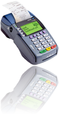 Using portable credit card machine in the driving school car for driving school services